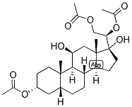 5-BETA-PREGNAN-3-ALPHA, 11-BETA, 17,20-BETA, 21-PENTOL 3,20,21-TRIACETATE Struktur