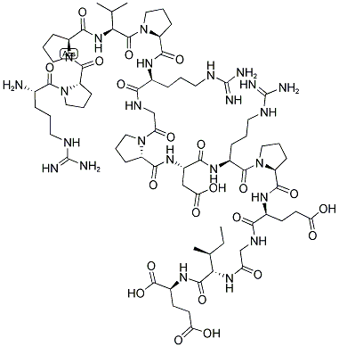 H-ARG-PRO-PRO-VAL-PRO-ARG-GLY-PRO-ASP-ARG-PRO-GLU-GLY-ILE-GLU-OH Struktur