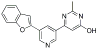 6-[5-(1-BENZOFURAN-2-YL)PYRIDIN-3-YL]-2-METHYLPYRIMIDIN-4-OL Struktur