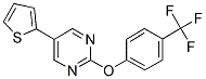 5-THIEN-2-YL-2-[4-(TRIFLUOROMETHYL)PHENOXY]PYRIMIDINE Struktur