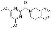 2-[(4,6-DIMETHOXYPYRIMIDIN-2-YL)CARBONYL]-1,2,3,4-TETRAHYDROISOQUINOLINE Struktur