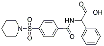 PHENYL([4-(PIPERIDIN-1-YLSULFONYL)BENZOYL]AMINO)ACETIC ACID Struktur