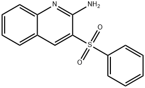 3-(PHENYLSULFONYL)-2-QUINOLINAMINE Struktur