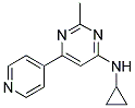 N-CYCLOPROPYL-2-METHYL-6-PYRIDIN-4-YLPYRIMIDIN-4-AMINE Struktur