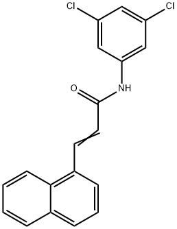 N-(3,5-DICHLOROPHENYL)-3-(1-NAPHTHYL)ACRYLAMIDE Struktur