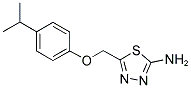 5-(4-ISOPROPYL-PHENOXYMETHYL)-[1,3,4]THIADIAZOL-2-YLAMINE Struktur