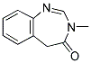 3,5-DIHYDRO-3-METHYL-1,3-BENZODIAZEPIN-4(5H)-ONE Struktur