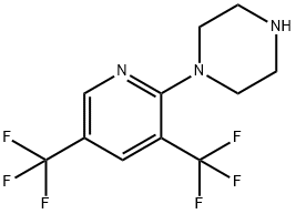 1-[3,5-BIS(TRIFLUOROMETHYL)-2-PYRIDINYL]PIPERAZINE Struktur