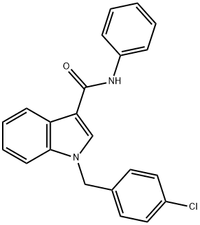 1-(4-CHLOROBENZYL)-N-PHENYL-1H-INDOLE-3-CARBOXAMIDE Struktur