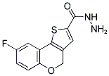 8-FLUORO-4H-[1]-BENZOPYRANO[4,3-B]THIOPHENE-2-CARBOXYLIC ACID HYDRAZIDE Struktur