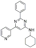 N-CYCLOHEXYL-2-PHENYL-6-PYRIDIN-3-YLPYRIMIDIN-4-AMINE Struktur