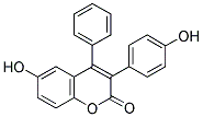 7-HYDROXY-3-(4'-HYDROXYPHENYL)-4-PHENYL COUMARIN Struktur