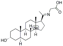 5-ALPHA-PREGNAN-3-ALPHA-OL-20-ONE-CARBOXYMETHYLOXIME Struktur