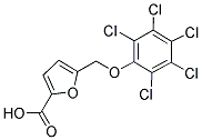 5-PENTACHLOROPHENYLOXYMETHYL-FURAN-2-CARBOXYLIC ACID Struktur