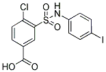 4-CHLORO-3-(4-IODO-PHENYLSULFAMOYL)-BENZOIC ACID Struktur