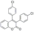 3,4-DI-(4'-CHLOROPHENYL)COUMARIN Struktur