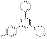 4-[6-(4-FLUOROPHENYL)-2-PHENYLPYRIMIDIN-4-YL]MORPHOLINE Struktur