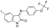 3-((4-(TRIFLUOROMETHOXY)PHENYL)IMINO)-5-IODOINDOLIN-2-ONE Struktur