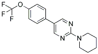 2-PIPERIDIN-1-YL-5-[4-(TRIFLUOROMETHOXY)PHENYL]PYRIMIDINE Struktur