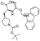 FMOC-L-ALA[3-(3S)PYRROLIDINYL(BOC)] Struktur