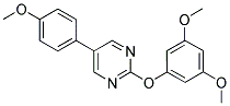 2-(3,5-DIMETHOXYPHENOXY)-5-(4-METHOXYPHENYL)PYRIMIDINE Struktur