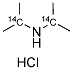 DIISOPROPYLAMINE HYDROCHLORIDE, [2-14C] Struktur