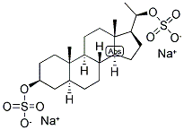 5-ALPHA-PREGNAN-3-BETA, 20-BETA-DIOL SULPHATE DISODIUM SALT Struktur