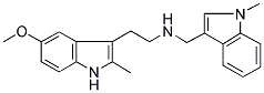 N-[2-(5-METHOXY-2-METHYL-1H-INDOL-3-YL)ETHYL]-N-[(1-METHYL-1H-INDOL-3-YL)METHYL]AMINE Struktur