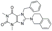 7-BENZYL-8-(3,4-DIHYDROISOQUINOLIN-2(1H)-YL)-1,3-DIMETHYL-1H-PURINE-2,6(3H,7H)-DIONE Struktur