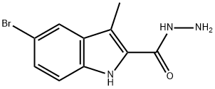 5-BROMO-3-METHYL-1H-INDOLE-2-CARBOXYLIC HYDRAZIDE Struktur