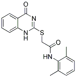 N-(2,6-DIMETHYLPHENYL)-2-[(4-OXO-1,4-DIHYDROQUINAZOLIN-2-YL)THIO]ACETAMIDE Struktur