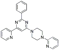 2-PHENYL-4-PYRIDIN-2-YL-6-(4-PYRIDIN-2-YL-PIPERAZIN-1-YL)-PYRIMIDINE Struktur