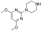 4,6-DIMETHOXY-2-(PIPERAZIN-1-YL)PYRIMIDINE Struktur