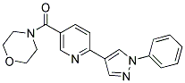 4-([6-(1-PHENYL-1H-PYRAZOL-4-YL)PYRIDIN-3-YL]CARBONYL)MORPHOLINE Struktur