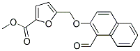 5-(1-FORMYL-NAPHTHALEN-2-YLOXYMETHYL)-FURAN-2-CARBOXYLIC ACID METHYL ESTER Struktur