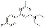 N,N-DIETHYL-6-(4-FLUOROPHENYL)-2-METHYLPYRIMIDIN-4-AMINE Struktur