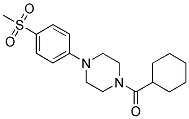 CYCLOHEXYL-[4-(4-METHANESULFONYL-PHENYL)-PIPERAZIN-1-YL]-METHANONE Struktur