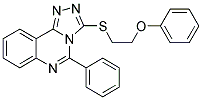 3-[(2-PHENOXYETHYL)THIO]-5-PHENYL[1,2,4]TRIAZOLO[4,3-C]QUINAZOLINE Struktur