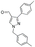 1-(4-METHYLBENZYL)-3-(4-METHYLPHENYL)-1H-PYRAZOLE-4-CARBALDEHYDE Struktur