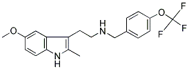 N-[2-(5-METHOXY-2-METHYL-1H-INDOL-3-YL)ETHYL]-N-[4-(TRIFLUOROMETHOXY)BENZYL]AMINE Struktur