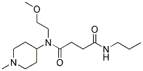 N-(2-METHOXYETHYL)-N-(1-METHYLPIPERIDIN-4-YL)-4-OXO-4-(PROPYLAMINO)BUTANAMIDE Struktur