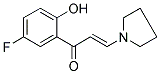 1-(5-FLUORO-2-HYDROXYPHENYL)-3-(1-PYRROLIDINYL)-2-PROPEN-1-ONE Struktur