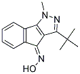 3-(TERT-BUTYL)-4-(HYDROXYIMINO)-1-METHYLINDENO[2,3-D]PYRAZOLE Struktur