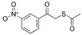 2-ACETYLTHIO-3'-NITROACETOPHENONE Struktur