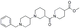 1-[(1-(1-BENZYLPIPERIDIN-4-YL)PIPERIDIN-3-YL)CARBONYL]PIPERIDINE-4-CARBOXYLIC ACID, METHYL ESTER Struktur