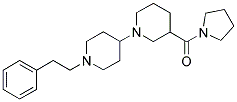 1-[(1-((2-PHENYLETHYL)PIPERIDIN-4-YL)PIPERIDIN-3-YL)CARBONYL]PYRROLIDINE Struktur