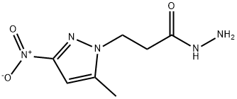 3-(5-METHYL-3-NITRO-PYRAZOL-1-YL)-PROPIONIC ACID HYDRAZIDE Struktur