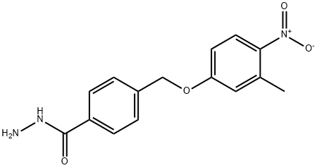 4-(3-METHYL-4-NITRO-PHENOXYMETHYL)-BENZOIC ACID HYDRAZIDE Struktur