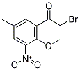 2-BROMO-1-(2-METHOXY-5-METHYL-3-NITROPHENYL)ETHANONE Struktur