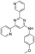 N-(4-METHOXYPHENYL)-6-PYRIDIN-2-YL-2-PYRIDIN-3-YLPYRIMIDIN-4-AMINE Struktur